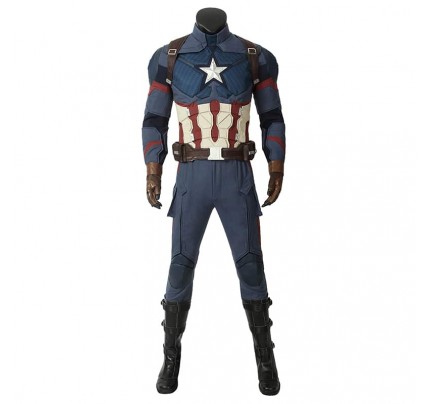 Avengers Endgame Captain America Steve Rogers Cosplay Costume Version 2