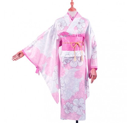 Date A Live Tohka Yatogami Kimono Cosplay Costume