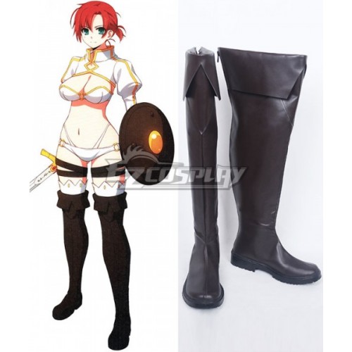 Fate Grand Order Rider Boudica Black Shoes Cosplay Boots