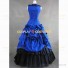 Victorian Southern Belle Little Women Ball Gown Prom Dress Blue