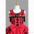 Sleeveless Sweet Love Lolita Dress Ruffle Tiered Bow Dress Red