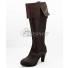 Noragami Aragoto Bishamonten Veena Brown Shoes Cosplay Boots