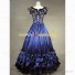 Edwardian Jacquard Tiered Dress Theater Reenactment Clothing