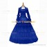 Gothic Lolita Victorian Rococo Stage Long Luxury Royal Blue Dress Ball Gown