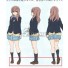 A Silent Voice Koe no Katachi Nishimiya Shouko Brown Cosplay Shoes