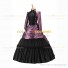 Gothic Victorian Marie Antoinette Theater Layered Evening Gown Purple Dress