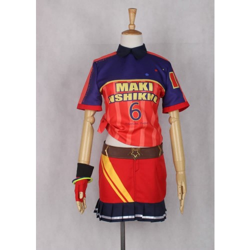 Love Live Maki Nishikino Baseball Ver Cosplay Costume