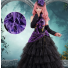 Vocaloid Balck And Purple Cosplay Costume Dress