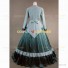 Country Lolita Victorian Tartan Plaid Retro Clothing Theater Ball Gown Dress Green