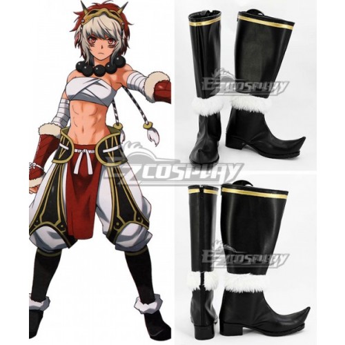 Fire Emblem Fates Rinkah Black Shoes Cosplay Boots