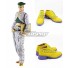 JoJo's Bizarre Adventure Rohan Kishibe Yellow Cosplay Shoes