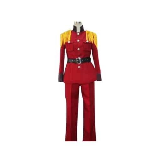 Axis Powers Hetalia Red Latvia Cosplay Costume