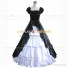 Sleeveless Gothic Theater Reenactment Clothing Lady Dress Black