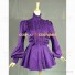 Elegant Victorian Style Blouse Ruffle Reenactment Blouse Purple