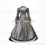 Victorian Punk Lolita Pagoda Sleeves Ball Gown Silver Dress