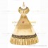 Civil War Victorian Rococo Lolita Armelloses Kleid Evening Gown Light Yellow Dress