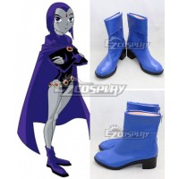 DC Teen Titans Season Raven Pride Rachel Roth Blue Shoes Cosplay Boots