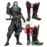 Overwatch OW Genji Shimada Oni Skin Black Shoes Cosplay Boots