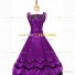 Romantic Southern Belle Marie Antoinette Theater Steampunk Ball Gown Purple Dress