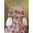 Alice in Wonderland Fancy Dress Floral Print Ball Gown Ladies Dress