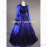 Victorian Lady Queen Colonial Princess Fairytale Dress Lace Ball Gown Royal Blue