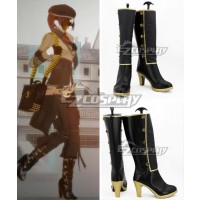 RWBY Leader of Team CFVY Coco Adel Black Shoes Cosplay Boots