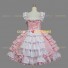 Super Cute Sweet Love Lolita Baby Pink Tiered Lace Dress for Ladies