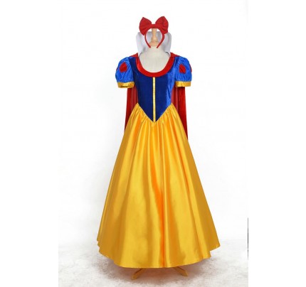 Princess Snow White Dress Cosplay Costume Full Set Edition