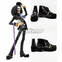 One Piece Brook Burukku Black Cosplay Shoes