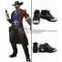 Overwatch OW Riverboat Jesse McCree Black Cosplay Shoes