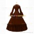 Southern Belle Retro Gothic Lolita Falbala Evening Ball Gown Brown Dress