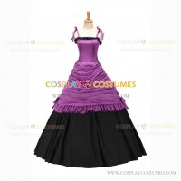 Reenactment Gothic Lolita Civil War Victorian Ball Gown Purple Dress