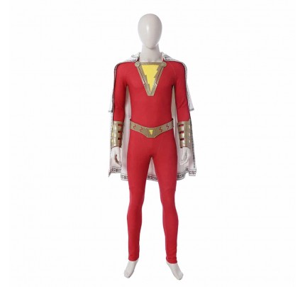 Shazam Billy Batson Captain Marvel Cosplay Costume