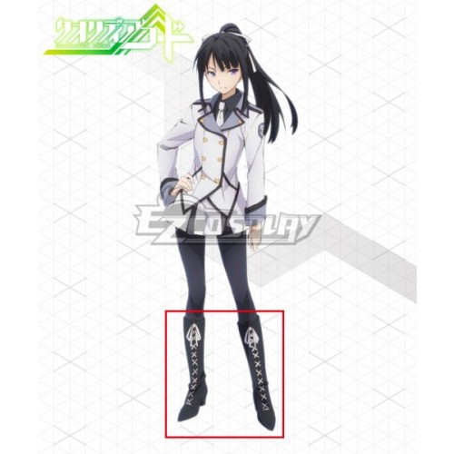 Qualidea Code Hotaru Rindo Black Shoes Cosplay Boots