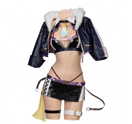 Fate Grand Order Mash Kyrielight Racing Cosplay Costume