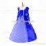 Gothic Lolita Victorian Queen Elizabeth Theatre Blue Lace Prom Ball Gown Dress