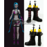 LOL League Of Legends Loose Cannon Jinx Black Shoes Cosplay Boots