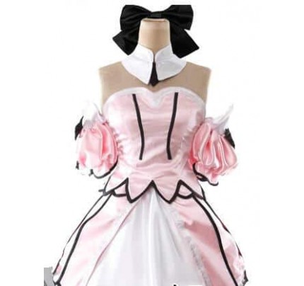 Fate Stay Night Saber Lily Pink Dress Cosplay Costume