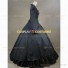 Renaissance Faire Victorian Style Adult Fancy Dress Evening Gown Black