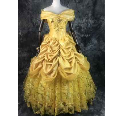 Beauty And The Beast Princess Belle Dress Cosplay Costume I