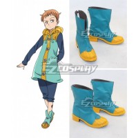 The Seven Deadly Sins / Nanatsu no Taizai King Grizzly's Sin of Sloth Blue Cosplay Shoes