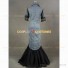 Elegant Victorian Edwardian Grey Tartan Fishtail Dress