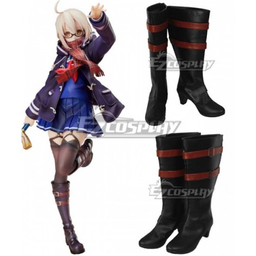 Fate Grand Order Mysterious Heroine X Alter Black Shoes Cosplay Boots