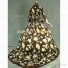 Historical Victorian Style Country Lolita Floral Gown Dress Brown