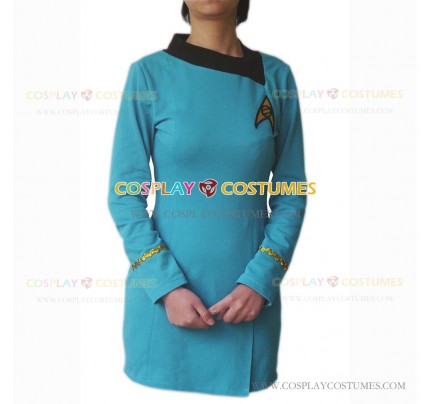 Star Trek TOS Cosplay Costume Blue Dress Uniform