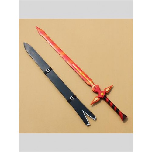 39" Sword Art Online Kirito Dark Repulsor in Fire Color Cosplay Prop