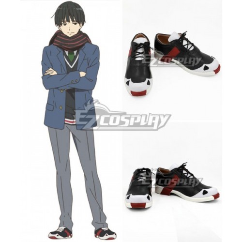 Kyoukai no Kanata Nase Hiroomi Black Cosplay Shoes