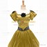 Civil War Southern Belle Lolita Victorian Theater Yellow Long Ball Gown Dress