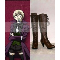 Black ButlerⅡAlois Trancy Brown Shoes Cosplay Boots