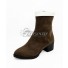 Danganronpa V3: Killing Harmony Maki Harukawa Brown Shoes Cosplay Boots